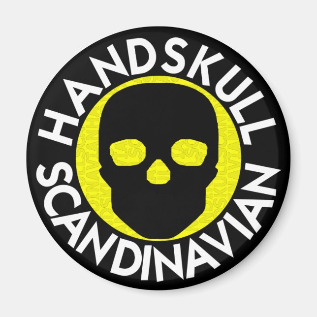 HANDSKULL LIV Rundmagnet P3 Magnet (Vorne)