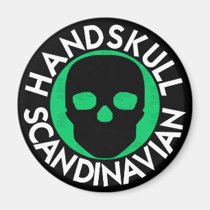 HANDSKULL LIV Smaragdrundenmagnet P3 Magnet
