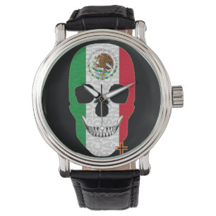 HANDSKULL Mexique montre homme cuir B2