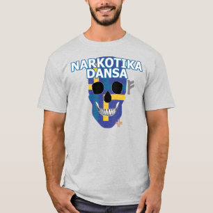 HANDSKULL Narkotika Dansa T - Shirt B2