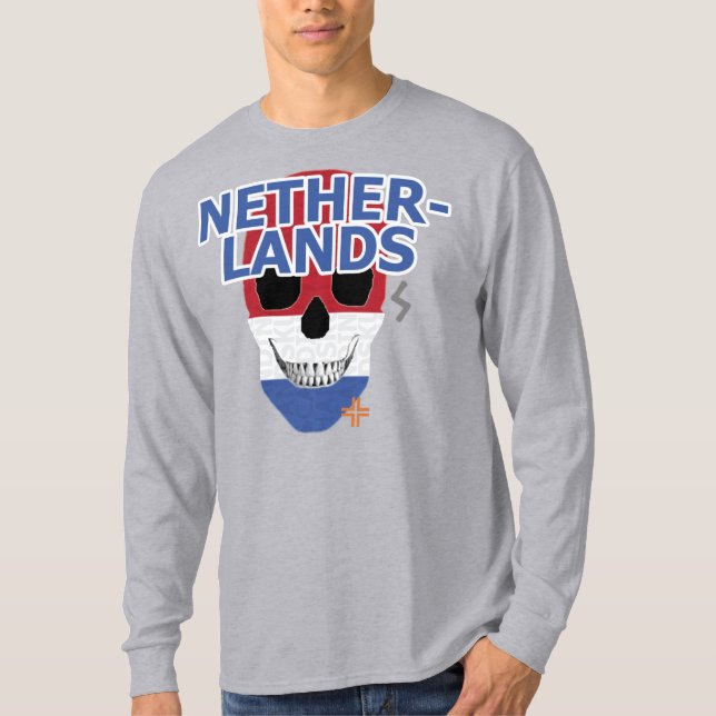 HANDSKULL Netherlands Long Sleeve T-Shirt B2 (Vorderseite)