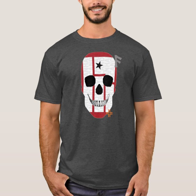 HANDSKULL Neuf Pouce T-shirt Noix de base B2 (Devant)