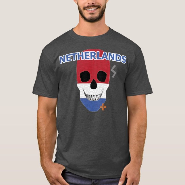 HANDSKULL Niederlande T - Shirt Basic B2 (Vorderseite)