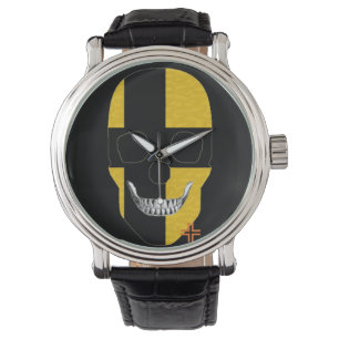 HANDSKULL Österreich Nordische Uhrenleder B2 Armbanduhr