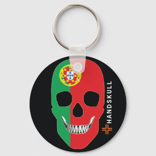 HANDSKULL Portugal,Happy skull,Portugal flag Schlüsselanhänger
