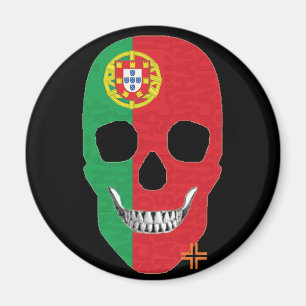HANDSKULL Portugal Rundmagnet B2 Magnet