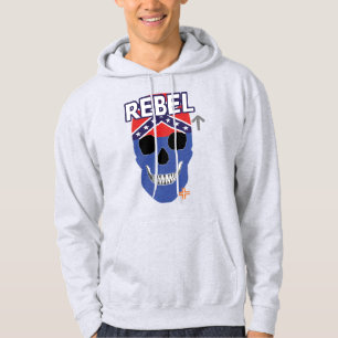 HANDSKULL Rebel Blue Hooded Sweatshirt B2