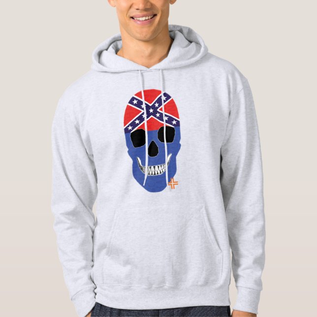 HANDSKULL Rebel Blue Hooded Sweatshirt B2 (Vorderseite)
