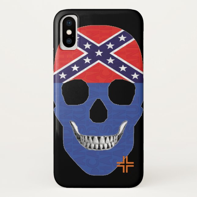 HANDSKULL Rebel coque iPhone X B2 (Dos)