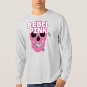 HANDSKULL Rebel Pink Long Sleeve T - Shirt B2