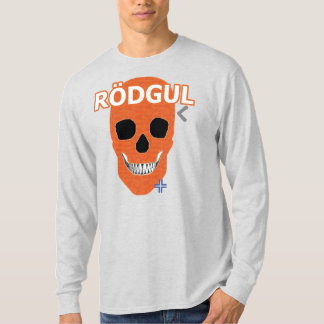 HANDSKULL Rödgul Long Sleeve T - Shirt B2