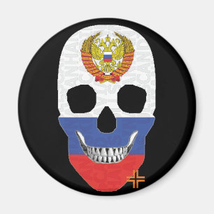 HANDSKULL Russischer Rundmagnet B2 Magnet
