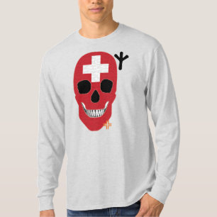 HANDSKULL Schweiz Langschläfer T - Shirt B2