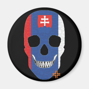 HANDSKULL Slowakei Rundmagnet B2 Magnet