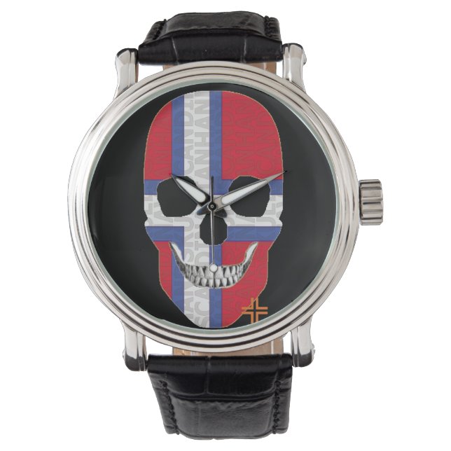 HANDSKULL Svalbard Uhrenleder B2 Armbanduhr (Vorderseite)