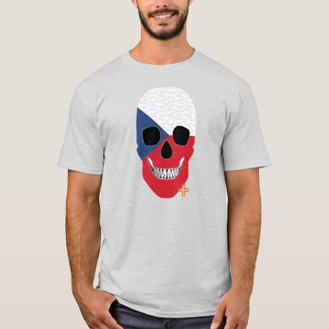 HANDSKULL T - Shirt der Tschechoslowakei B2 (Vorderseite)
