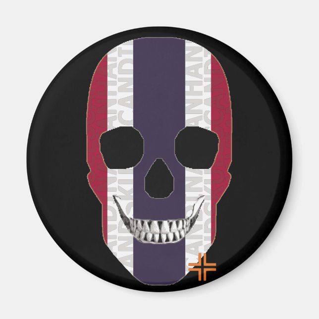 HANDSKULL Thailand Rundmagnet B2 Magnet (Vorne)
