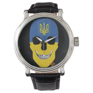 HANDSKULL Ukraine montre homme cuir B2