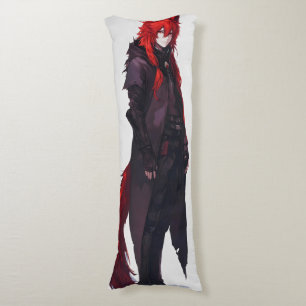 Handsome Anime Red Wolf Seitenschläferkissen