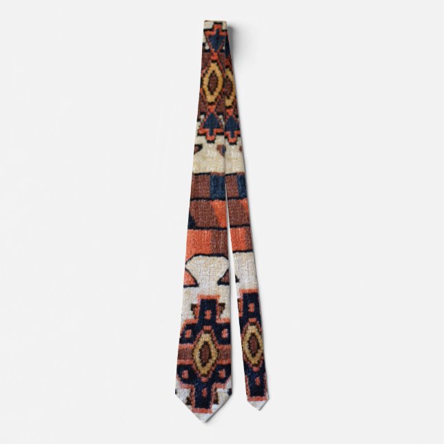 Handsome Antike Yomut Ost Rug Design Krawatte (Vorderseite)