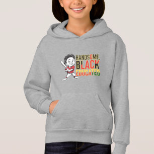 Handsome, Black & Baseball Strong Hoodie