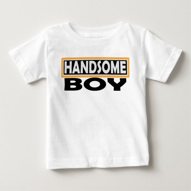 HANDSOME BOY BABY T-SHIRT (Vorderseite)