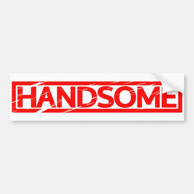 Handsome Briefmarke Autoaufkleber (Vorne)