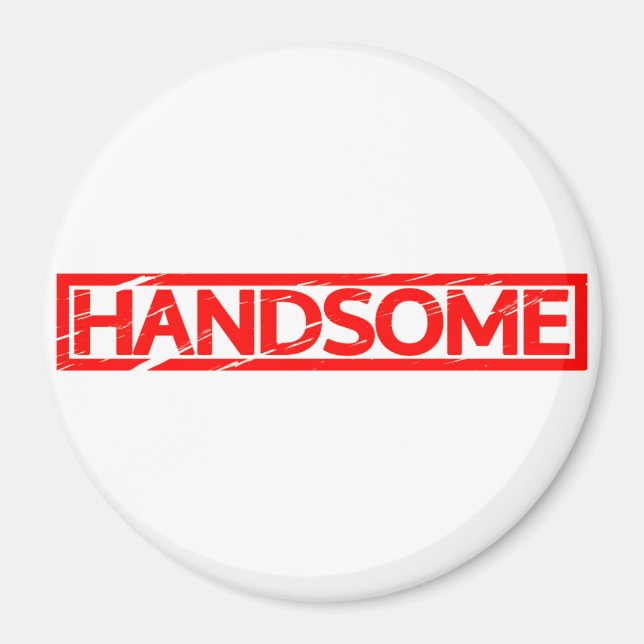 Handsome Briefmarke Magnet (Vorne)