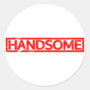 Handsome Briefmarke Runder Aufkleber