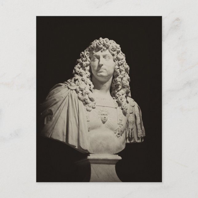 Handsome Bust of Louis XIV, Frankreich Postkarte (Vorderseite)