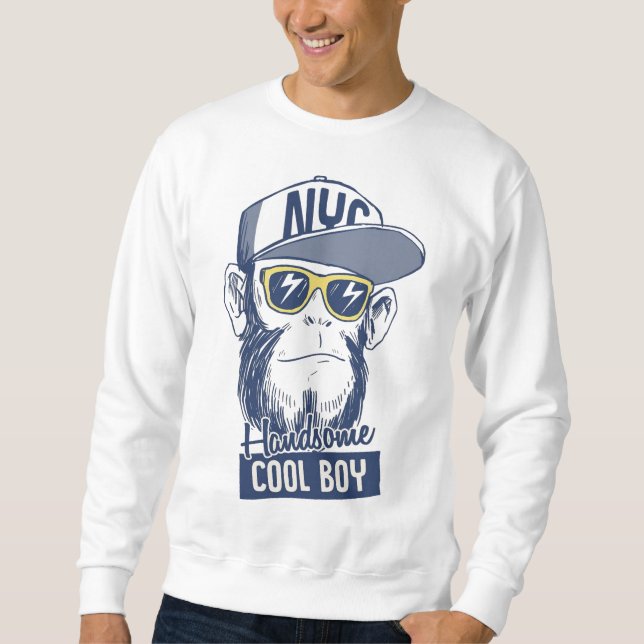 Handsome Cool Boy Sweatshirt (Vorderseite)