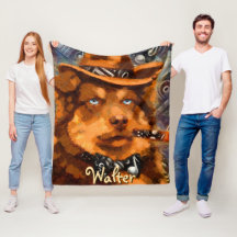 Handsome Gangster Hund mit Personalisierten blauen