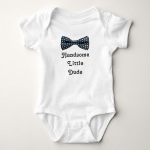 Handsome Little Typ Bowtie Baby Strampler