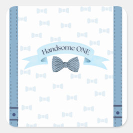 Handsome One First Birthday Stickers