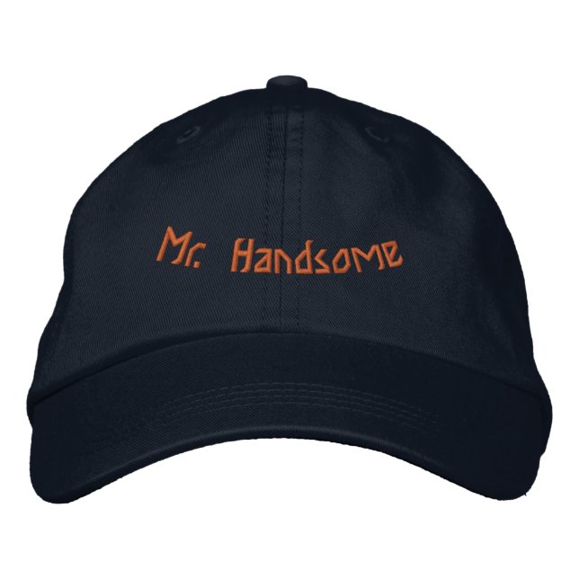 Handsome Printed Phantastisch Elegant Navy-Hat Bestickte Baseballkappe (Vorderseite)