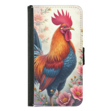 Handsome Rooster und Blume