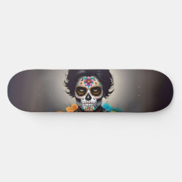 Handsome Sugar Skull Man Boy Teen Skate Deck Skateboard
