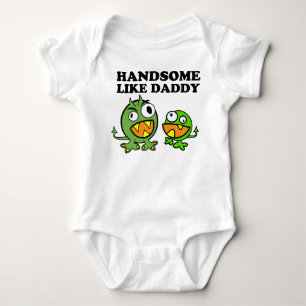 Handsome wie Daddy T-Shirt Baby Strampler