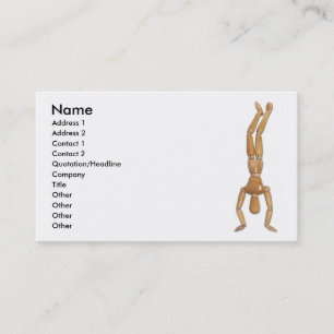 HandStand, Name, Adresse 1, Adresse 2, Kontakt… Visitenkarte
