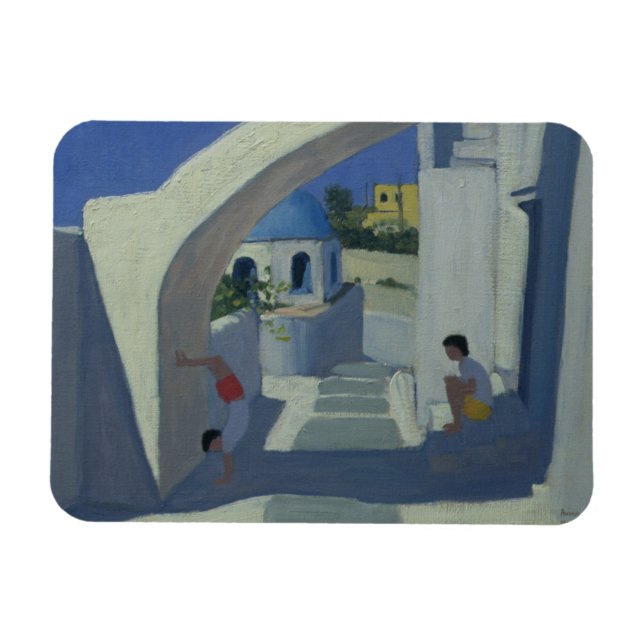 Handstand Santorini Magnet (Horizontal)