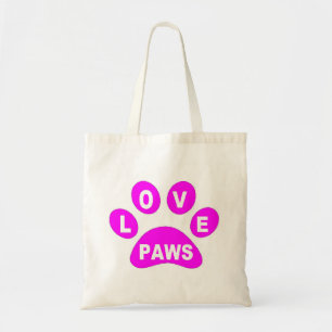 Handtasche Liebe Paws Pink Tragetasche