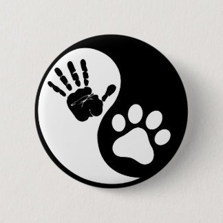 Handtatze Yin Yang Button