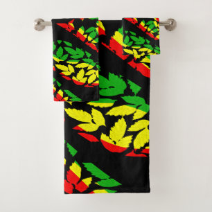 Handtuch des Bads Reggae und die Natur Badhandtuch Set