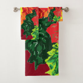 Handtuch: Entwürfe für Herbstleaves Badhandtuch Set