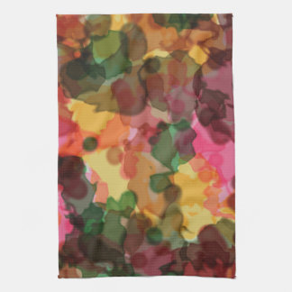 Handtuch, Frühlingsblumen, Digitale Aquarellmalere Geschirrtuch