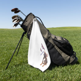 Handtuch Golf  französische Bulldogge