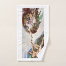 Handtuch: MICHELANGELO: DIE SCHAFFUNG VON ADAM