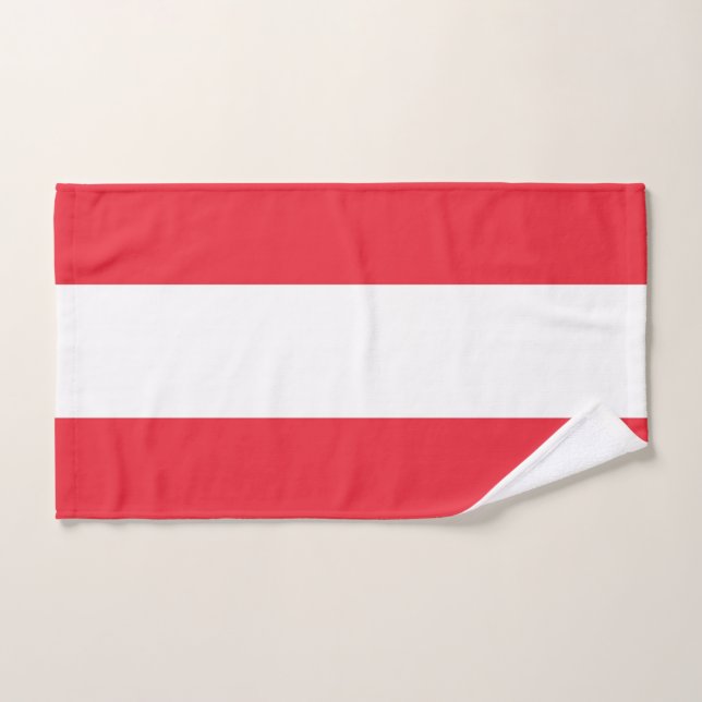 Handtuch mit der Flagge Österreichs (Handtuch)