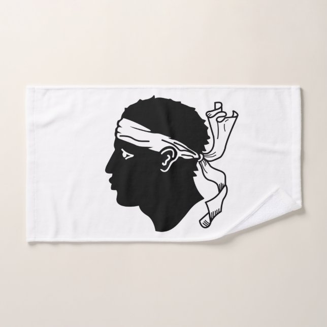 Handtuch mit der Flagge von Korsika, Frankreich (Handtuch)
