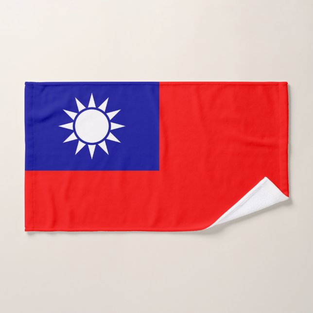 Handtuch mit Fahne aus Taiwan (Handtuch)